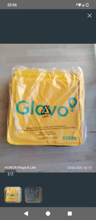 Mochila Glovo nueva a estrenar
