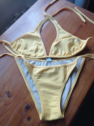 Bikini Brasileño Amarillo Talla Única