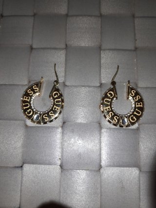 Pendientes Guess Aro Dorados con Cristales
