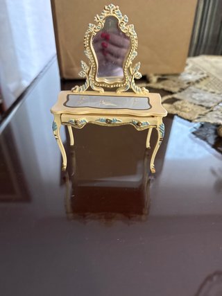 Tocador miniatura casa muñecas