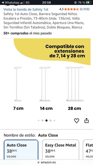 Barrera Seguridad Niños Safety 1st