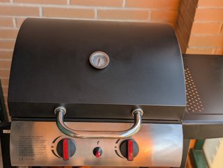 Barbacoa Gas 2 Fogones + Termómetro