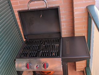 Barbacoa Gas 2 Fogones + Termómetro