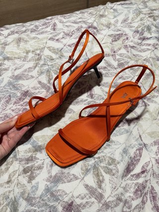Sandalias Zara Naranja Talla 41