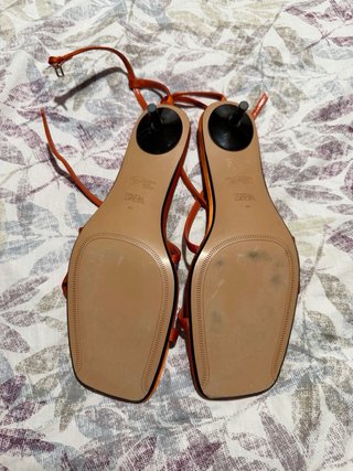 Sandalias Zara Naranja Talla 41