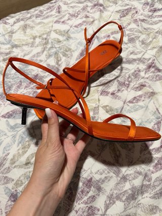 Sandalias Zara Naranja Talla 41