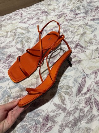Sandalias Zara Naranja Talla 41