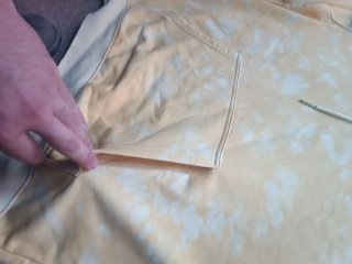 Felpa Champion tie-dye gialla uomo