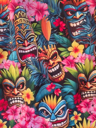 Camiseta Verano Hawaiana Tiki XXL