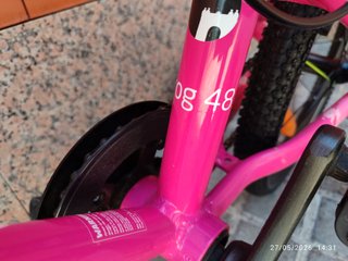 Bicicleta Niña Frog rosa 16 pulgadas