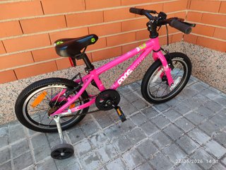 Bicicleta Niña Frog rosa 16 pulgadas