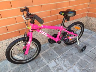 Bicicleta Niña Frog rosa 16 pulgadas