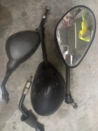 Retrovisores Moto Carbono y Negro