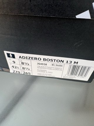 Adidas Adizero Boston 13 M Negro/Blanco