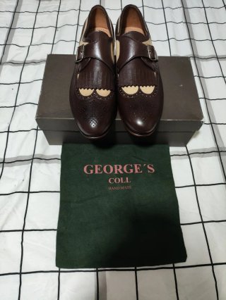 George's Zapatos Monk Strap con Flecos
