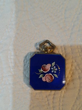 Orologio da taschino blu smaltato