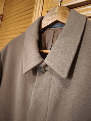 Abrigo largo Zara Made in Italy 80% lana XL Marrón