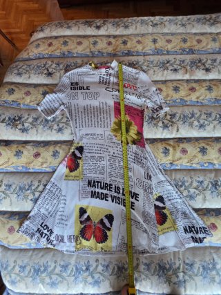 Vestido Desigual estampado "Periódico" Talla M