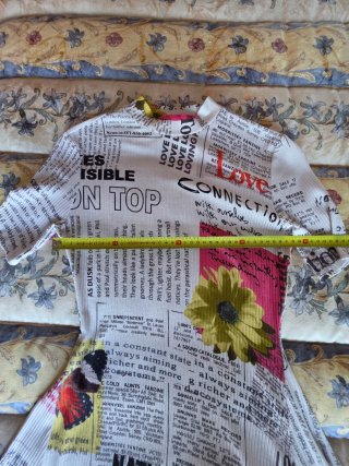Vestido Desigual estampado "Periódico" Talla M