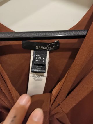 Vestido Mango Suit Marrón