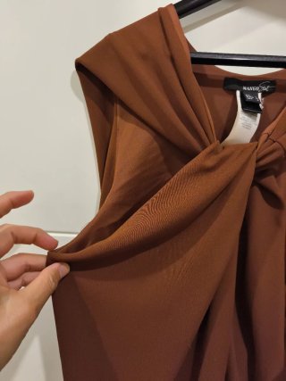 Vestido Mango Suit Marrón