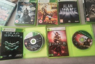 Conjunto di giochi Xbox 360: Fable II, Naruto, Batman...