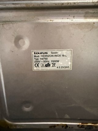 Horno Eléctrico Taurus Horizon Inox 18L