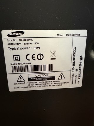 TV Samsung 46 pulgadas