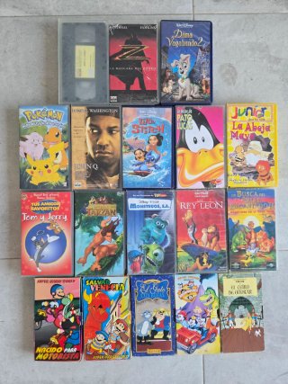 Lote Cintas VHS Películas Infantiles y Familiares