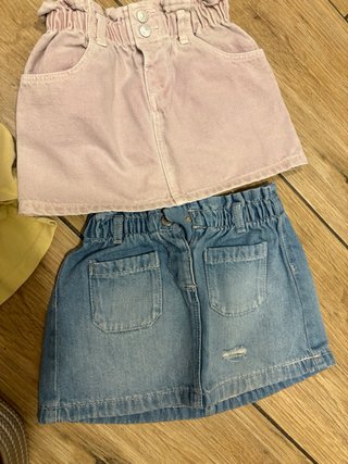 Outfit maglietta e 2 gonne 80 cm