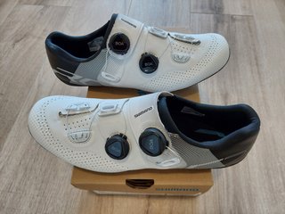 Zapatillas Shimano RC702 Blancas T45 Carretera