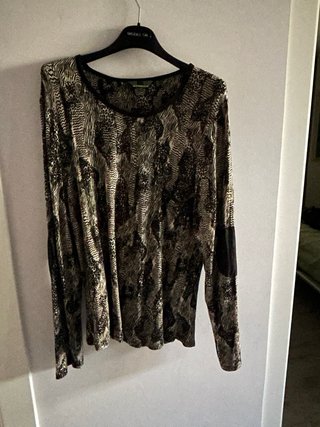 Camiseta manga larga estampada