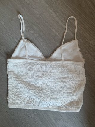 Top encaje blanco tirantes finos