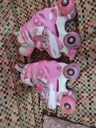 Patines 4 ruedas niña rosa