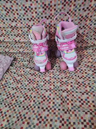 Patines 4 ruedas niña rosa