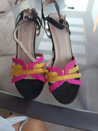 Sandalias de tacón mujer