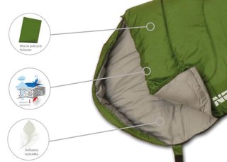 Saco de Dormir Camping NEPAL 210x80/50 cm Verde