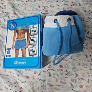 Bañador azul y blanco unisex