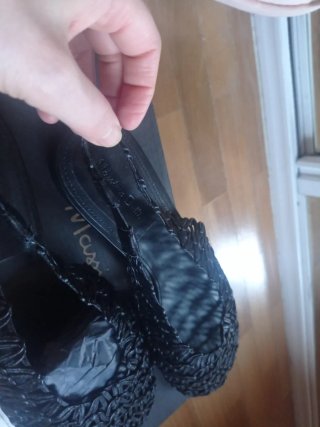 Bailarinas Massimo Dutti Piel Trenzada Negras