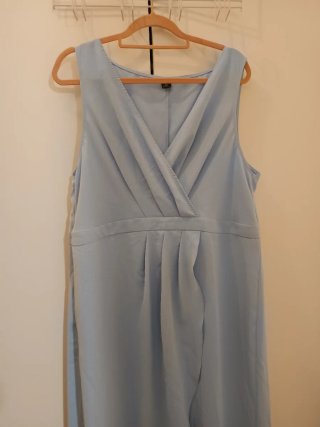 Vestido asimétrico azul talla XXL