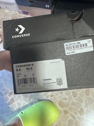 Botas Converse Talla 42 Verde y Naranja