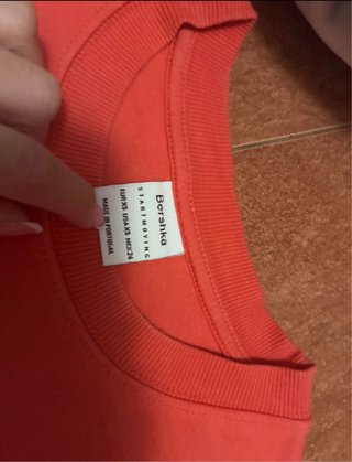 Sudadera Bershka Naranja Talla XS
