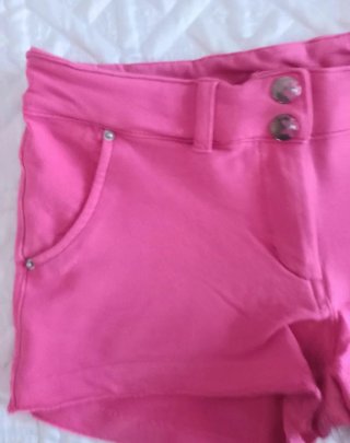 Shorts fucsia bambina elasticizzati