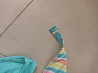 Bikini multicolor y azul l