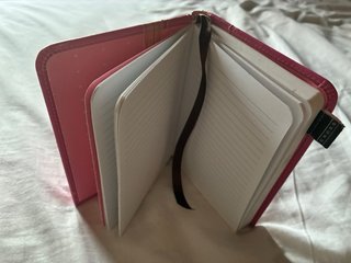 Diario /Cuaderno Cross Signature Rosa PIEL CUERO