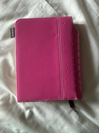 Diario /Cuaderno Cross Signature Rosa PIEL CUERO