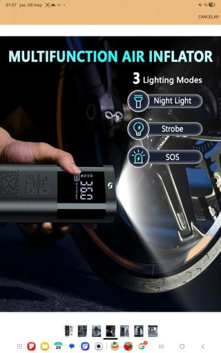 Compresor de aire portátil 36.0 PSI nuevo
