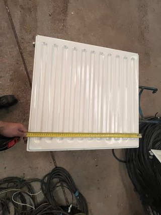 Radiador Doble Panel Calefacción Metal Blanco