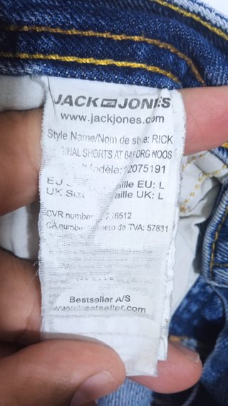 Vaqueros cortos Jack & Jones azules