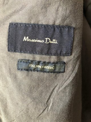 Abrigo Massimo Dutti Gris